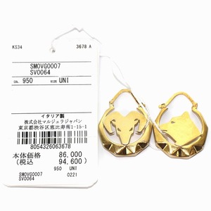 メゾンマルジェラ 11 Maison Margiela 11 アニマルトーテムピアス 両耳用 オオカミ 狼 ヤギ 山羊 ゴールド色 /YI18 ■GY33 レディース