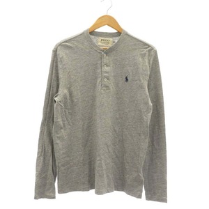 ラルフローレン RALPH LAUREN デニム&サプライ DENIM&SUPPLY POLO ヘンリーネックTシャツ カットソー 長袖 コットン M グレー