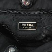 プラダ PRADA ショルダーバッグ ポコノ 巾着 ロゴ三角プレート ナイロン 黒 ブラック /AQ ■GY13 レディース_画像4