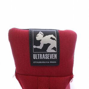 未使用品 ULTRASEVEN デニム セーフティスニーカー シューズ ウルトラセブン 作業靴 安全靴 スタッズ アイスラッガー 27cm 赤 UT-12の画像5