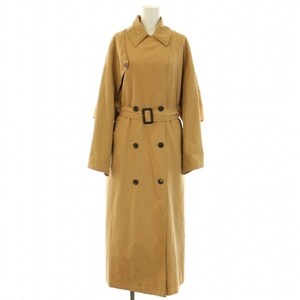 クラネ CLANE BACK FRILL TRENCH COAT バックフリルトレンチコート スプリングコート ダブル ロング丈 ベルト 1 S ベージュ 16101-0021