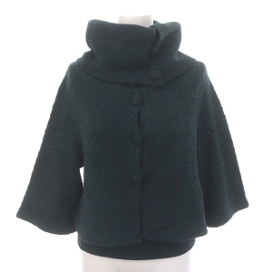  Sybilla SYBILLAta-toru neck knitted jacket knitted tops set no sleeve L green green /HK #OS lady's 