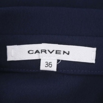 カルヴェン CARVEN ノースリーブ シャツワンピース 膝丈 36 紺 ネイビー /HK ■OS レディース_画像3