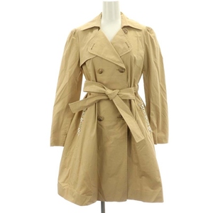  Chesty Chesty trench coat spring coat outer thin equipment ornament belt attaching cotton 1 beige /NR #OS lady's 