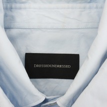 ドレスドアンドレスド DRESSEDUNDRESSED レイヤードシャツ 長袖 ストレッチ DUW22103 ライトブルー 4 メンズ_画像9