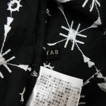 タバサ TABASA 刺繍 半袖 ワンピース 34 ブラック ■016 レディース_画像3