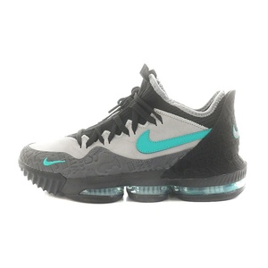 未使用品 ナイキ NIKE × atmos アトモス LeBron 16 Clear Jade スニーカー シューズ US10 28.0cm グレー 黒