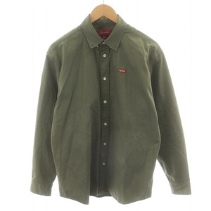 シュプリーム SUPREME 22FW Small Box Shirt シャツ 長袖 コットン S オリーブ /AN27 メンズ