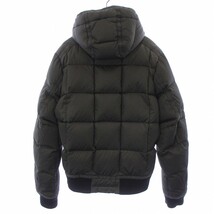 MONCLER 11AW LOIR ロワール ダウンジャケット フード ロゴワッペン ナイロン ジップアップ スナップボタン 2 M チャコールグレー_画像2