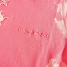 ディースクエアード DSQUARED2 22SS アップリケ タイダイTシャツ カットソー 半袖 XS ピンク S75GD0248 国内正規 レディース_画像5