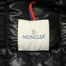 MONCLER 11AW LOIR ロワール ダウンジャケット フード ロゴワッペン ナイロン ジップアップ スナップボタン 2 M チャコールグレー_画像4