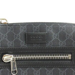 グッチ GUCCI GGスプリーム スモール メッセンジャーバッグ ショルダーバッグ イタリア製 523599 ブラック ☆AA★ ■ECS メンズの画像7