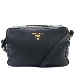 プラダ PRADA カメラバッグ ヴィッテロ ショルダーバッグ ワンショルダー 斜め掛け レザー 黒 ブラック /YO18 ■OH メンズ レディース