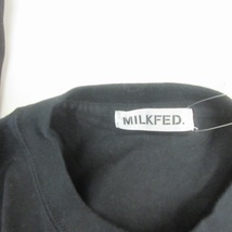 ミルクフェド MILKFED. 美品 21AW LS TEE CHERRY ロンT カットソー ストロベリープリント イチゴ 黒 ブラック F ■SH ■122 レディース_画像6