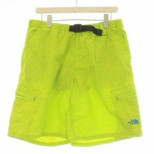 ザノースフェイス THE NORTH FACE Class V Cargo Trunk ショートパンツ ハーフ クライミングパンツ L 黄緑 ライトグリーン NT54903