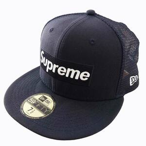 未使用品 シュプリーム SUPREME New Era Box Logo Mesh Back Black 22SS コラボ ボックスロゴ メッシュキャップ 帽子 G2703132022 ブラック