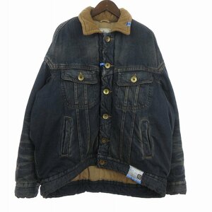 ミハラヤスヒロ 23AW パディングデニムジャケット Padded Denim Jacket フェデッド 長袖 中綿 コットン A11BL023 インディゴ 48