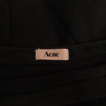 アクネ Acne カットソー ワンピース ボートネック 七分袖 黒 ブラック Fサイズ 0321 STK レディース_画像8