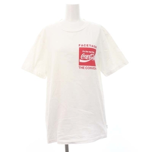 ファセッタズム FACETASM Coca Cola HE CONVENI Tシャツ カットソー 半袖 コットン M 白 ホワイト 赤 レッド /YQ ■OS