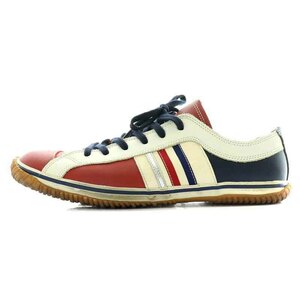  Spingle move SPINGLE MOVE TAKEO KIKUCHI sneakers shoes leather LL 27.5cm red red white white navy blue navy 