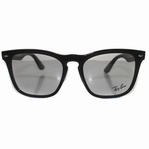 レイバン RAY BAN STEVE OPTICS スティーブ メガネ 度なし ブラックフレーム フルリム プラスチック 54□18 黒 RX4487VF 8192_画像2