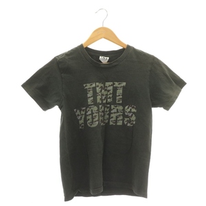 ティーエムティー TMT TMTYOURSプリントTシャツ クルーネック プルオーバー S ダークグレー ■SH /SY ■OS メンズ