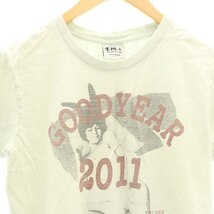 ティーエムティー TMT GOOD YEAR 2011 Tシャツ クルーネック プルオーバー S ライトブルー ■SH /SY ■OS メンズ_画像4