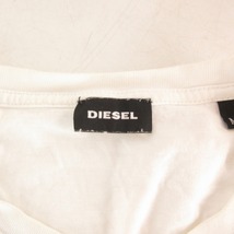 ディーゼル DIESEL Tシャツ カットソー ロゴ プリント コットン 半袖 白 ホワイト M 0319 ■023 レディース_画像3