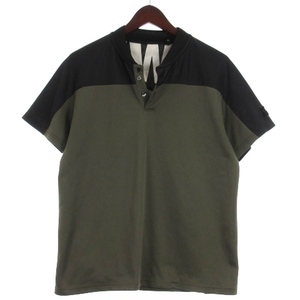 ジュンハシモト junhashimoto TFW49 COLLAR LESS POLO Tシャツ ポロシャツ 半袖 T102010017 カーキ 4 メンズ