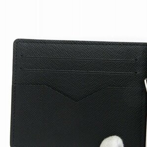 ルイヴィトン LOUIS VUITTON 美品 タイガ ポルトフォイユ パンス マネークリップ 財布 M62978 カードケース 黒 ブラック メンズの画像8