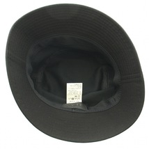 サイト YOHJI YAMAMOTO PE/RAYON GABARDINE STRETCH BUCKET HAT レーヨンギャバジンストレッチバケットハット バケハ F 黒 UU-H17-912_画像5