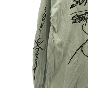 ヒステリックグラマー HYSTERIC GLAMOUR SONIC YOUTH CONFUSION IS SEX Tシャツ カットソー 長袖 プリント コットン S ライトグレー 黒の画像5