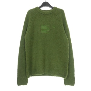 未使用品 ラフシモンズ RAF SIMONS × フレッドペリー RS FLUFFY KNIT JUMPER ニット セーター M グリーン 緑 SK6518 国内正規 メンズ