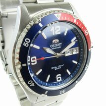 オリエント ORIENT 腕時計 アナログ デイデイト 自動巻き 3針 AA02-C5-B 文字盤ブルー シルバーカラー ウォッチ ■SM1 メンズ_画像2