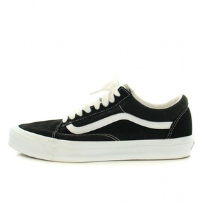 バンズ VANS VAULT OG OLD SKOOL LX スニーカー シューズ キャンバス スエード US13.0 31.0cm 黒 ブラック 白 ホワイト メンズ