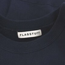 フラグスタフ FLAGSTUFF トレーナー スウェット クルーネック 裏起毛 長袖 M 紺 ネイビー 21SS-FS-14 /YM メンズ_画像3