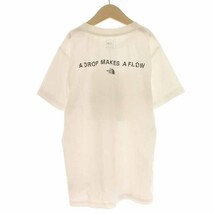 ザノースフェイス S/S A DROP SQUARE LOGO TEE アドロップスクエアロゴティーキッズ Tシャツ カットソー プリント 半袖 150 白_画像2