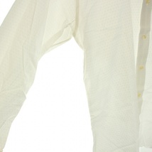 ポールスチュアート PAUL STUART ワイシャツ カジュアルシャツ 長袖 総柄 ロゴ刺繍 白 ホワイト /BB メンズ_画像5