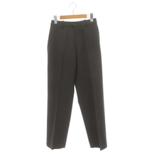 マーカウェア MARKA WARE 22AW FLAT FRONT TROUSERS パンツ センタープレス ジッパーフライ ウール 1 カーキ /DO ■OS ■AD メンズ_画像1