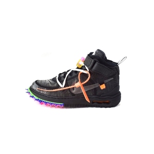 ナイキ NIKE オフホワイト Off-White Air Force 1 Mid Black エアフォース1 ミッド スニーカー US7.5 黒 ブラック DO6290-001 ■GY20