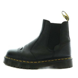 ドクターマーチン DR.MARTENS チェルシーブーツ サイドゴア レザー ショート ステッチ UK7 26cm 黒 ブラック 2976 BEX FL