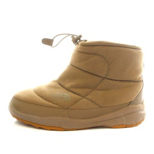 THE NORTH FACE ビームス別注 Nuptse Bootie WP V Short/BEAMS ヌプシブーツ ショートブーツ スエード ロゴ US9 27cm 茶色 NF51782B