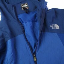 ザノースフェイス THE NORTH FACE フライトシリーズ スワローテイルベントフーディ パーカー 薄手 メッシュ ナイロン 切替 M 青_画像6