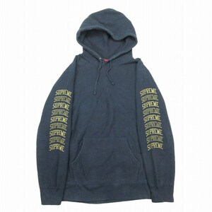 17SS シュプリーム SUPREME Sleeve Arc Hooded Sweatshirt スリーブ アーチ ロゴ フーデッド スウェット シャツ 長袖 裏起毛 パーカー