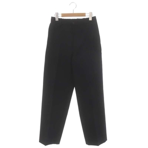 マーカウェア MARKA WARE 22AW FLAT FRONT TROUSERS パンツ センタープレス ジッパーフライ ウール 1 黒 ブラック /DO ■OS ■AD メンズ