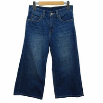 リーバイス Levi's クロップド デニム ジーンズ ジーパン バギーパンツ W27 インディゴブルー IBO48 0322 レディース_画像1