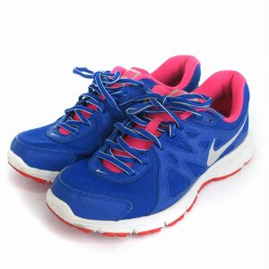 ナイキ NIKE REVOLUTION 2 スニーカー ローカット メッシュ 554901-407 青 ブルー US7.5 24.5cm 靴 レディース