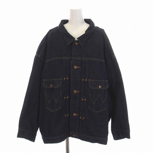 ラングラー WRANGLER FREAK'S STORE BIG DENIM JACKET ビッグデニムジャケット ジージャン Gジャン アウター F 紺 ネイビー WS9273