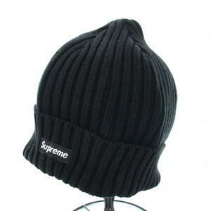 シュプリーム SUPREME 18SS OVERDYED SMALL BOX LOGO BEANIE ニット帽 ワッチキャップ ビーニー 帽子 黒 ブラック /TK メンズ