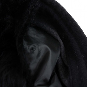 セオリー theory パーカー ジャケット ジップアップ ボアライナー付き ウール カシミヤ 36 S 黒 ブラック /BM レディースの画像9